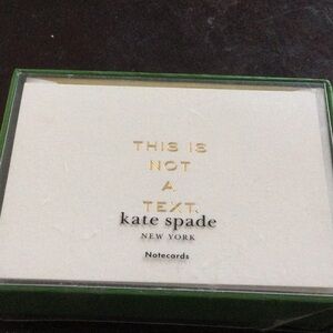 Kate spade note cards set of 10 with envelope’s